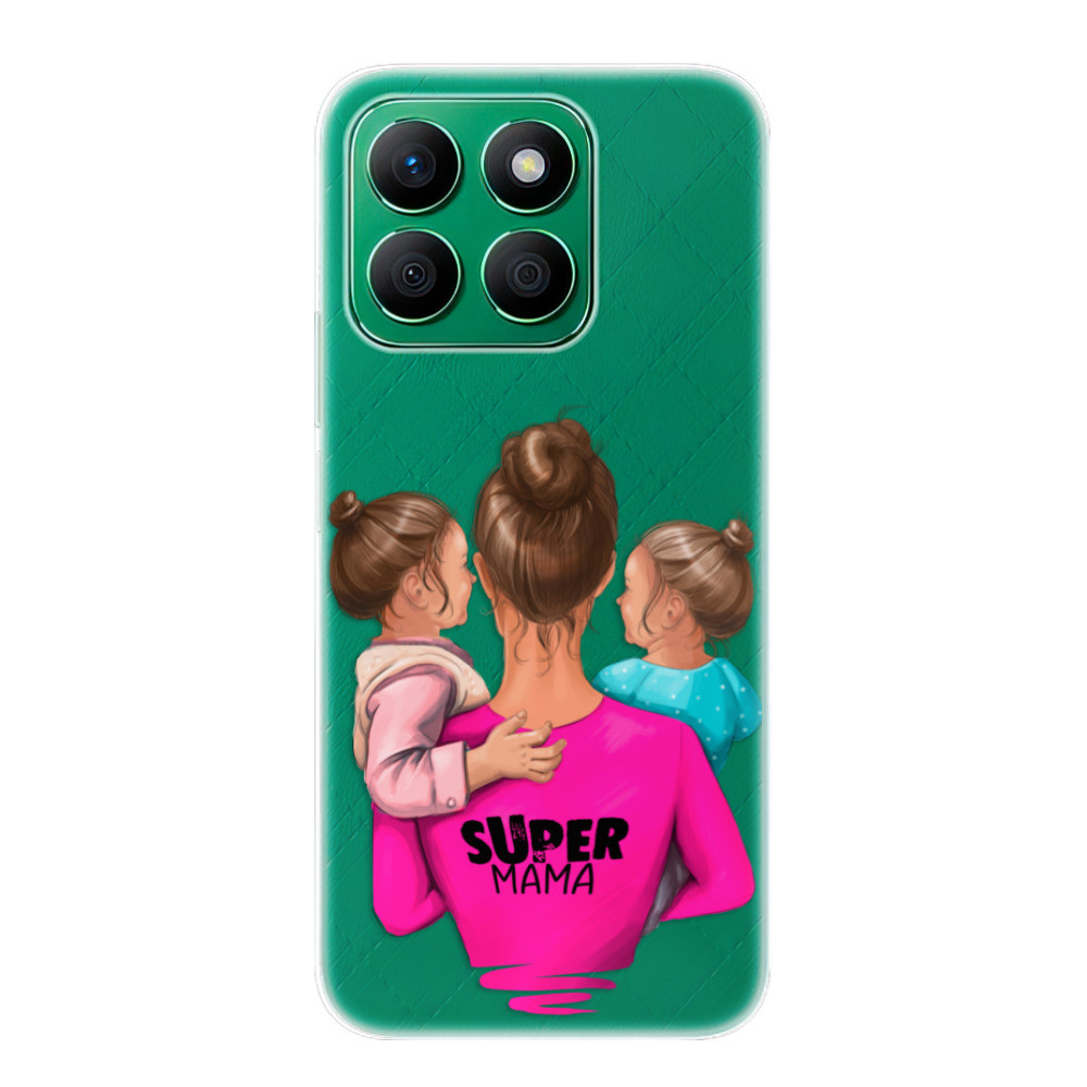 Odolné silikónové puzdro iSaprio - Super Mama - Two Girls - Honor X8b