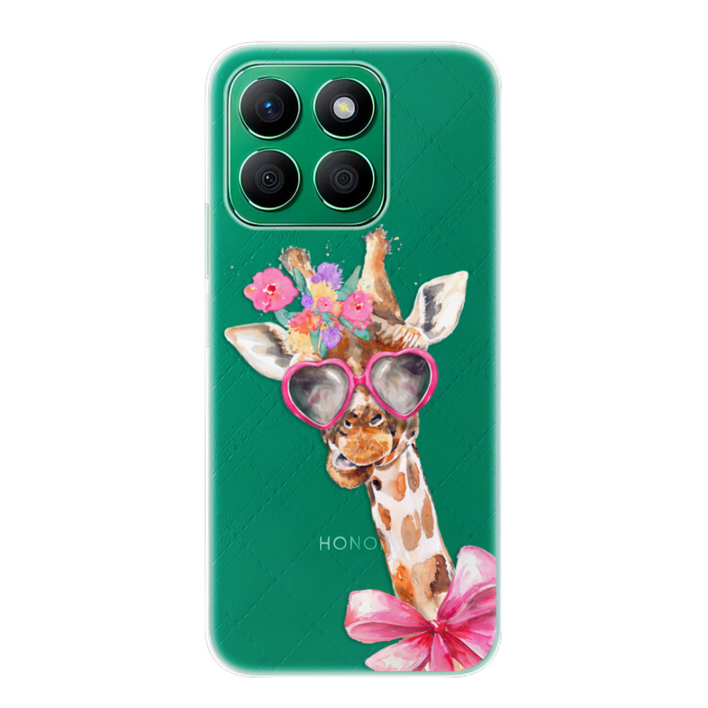 Odolné silikónové puzdro iSaprio - Lady Giraffe - Honor X8b