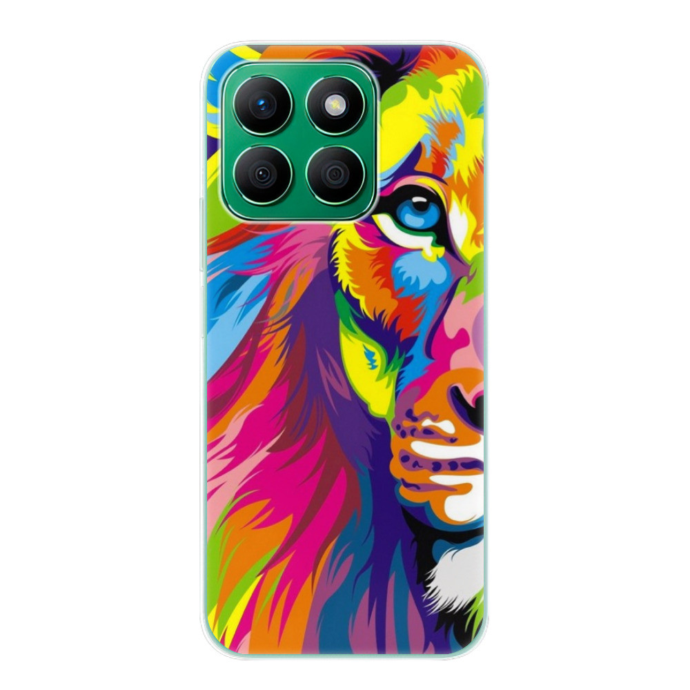 Odolné silikónové puzdro iSaprio - Rainbow Lion - Honor X8b