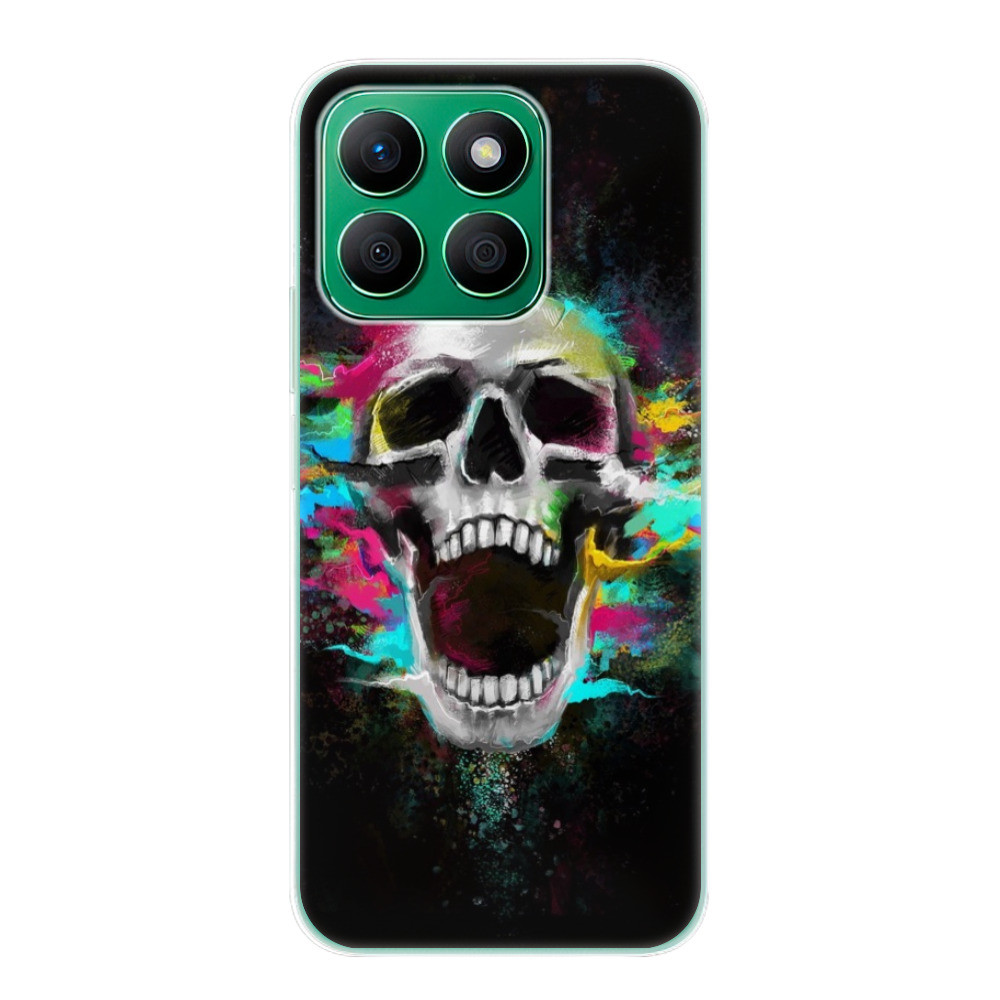 Odolné silikónové puzdro iSaprio - Skull in Colors - Honor X8b