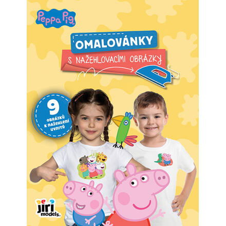 Jiri Models Omaľovánky s nažehľovacími obrázkami Prasiatko Peppa