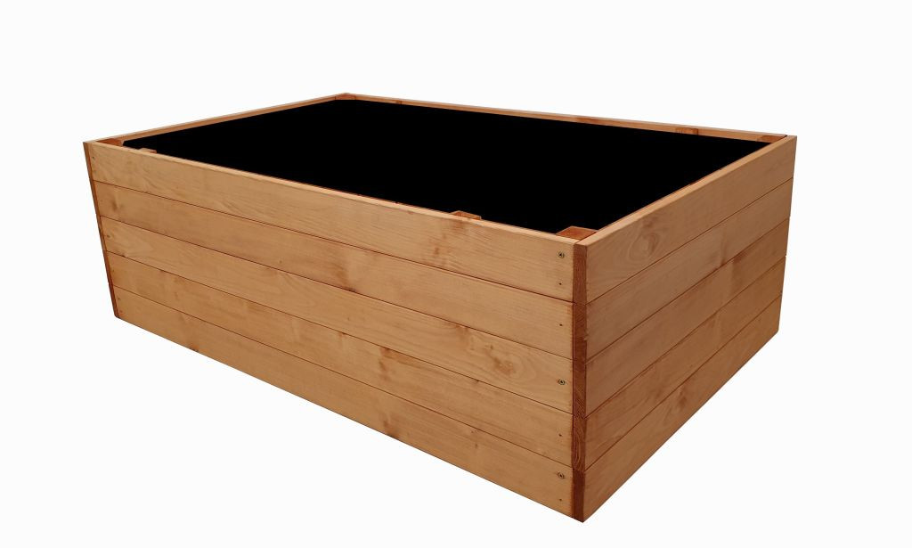 Drevený vyvýšený záhon COMFORT, smrek, 125 x 78 x 41 cm TP94403