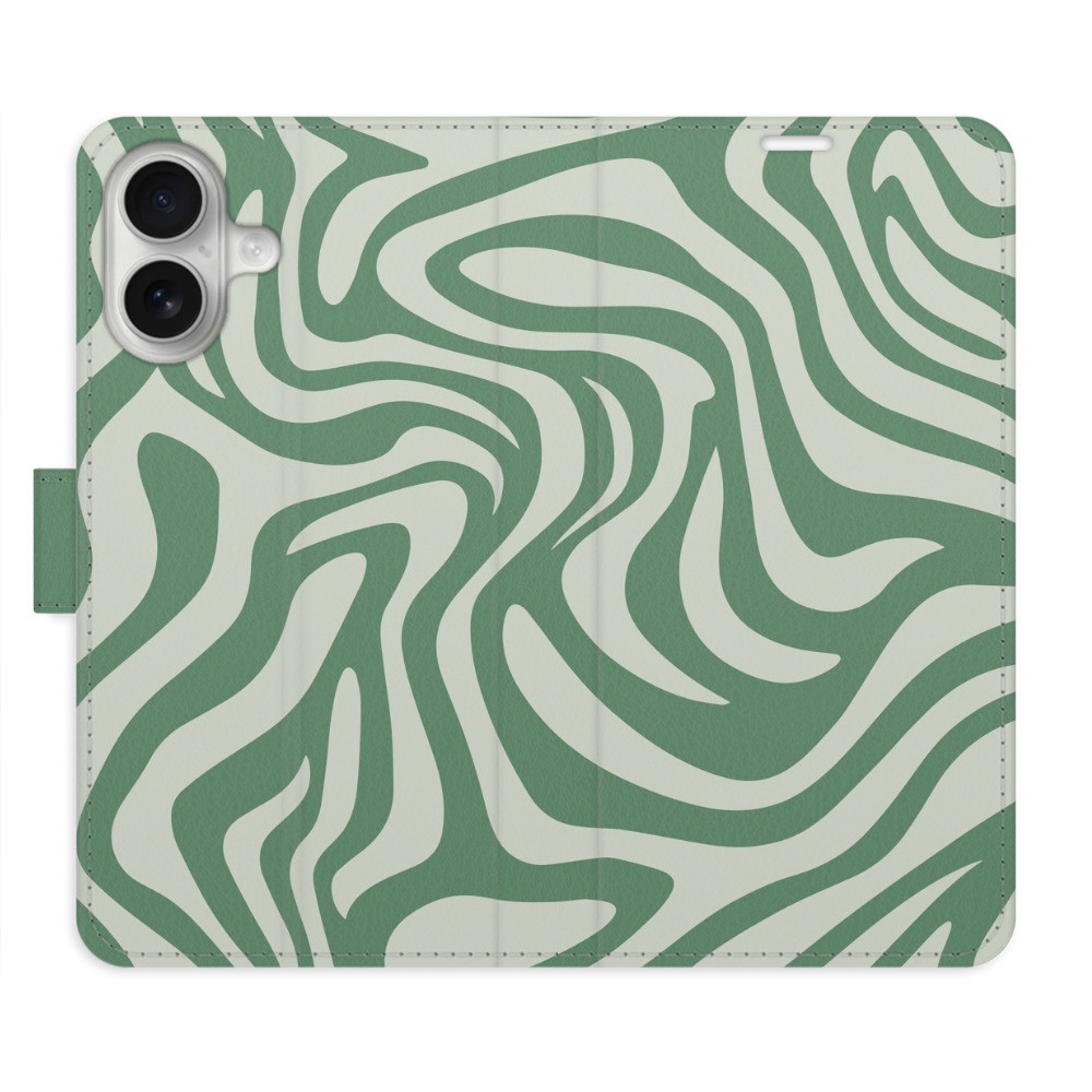 Flipové puzdro iSaprio - Zebra Green 02 - iPhone 16