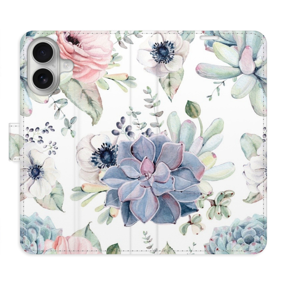 Flipové puzdro iSaprio - Succulents - iPhone 16