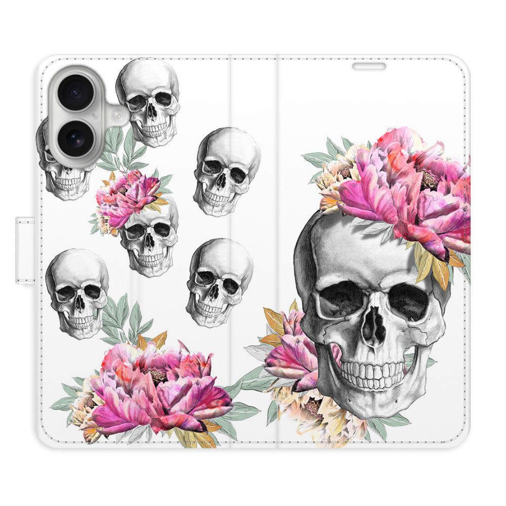 Flipové puzdro iSaprio - Crazy Skull - iPhone 16