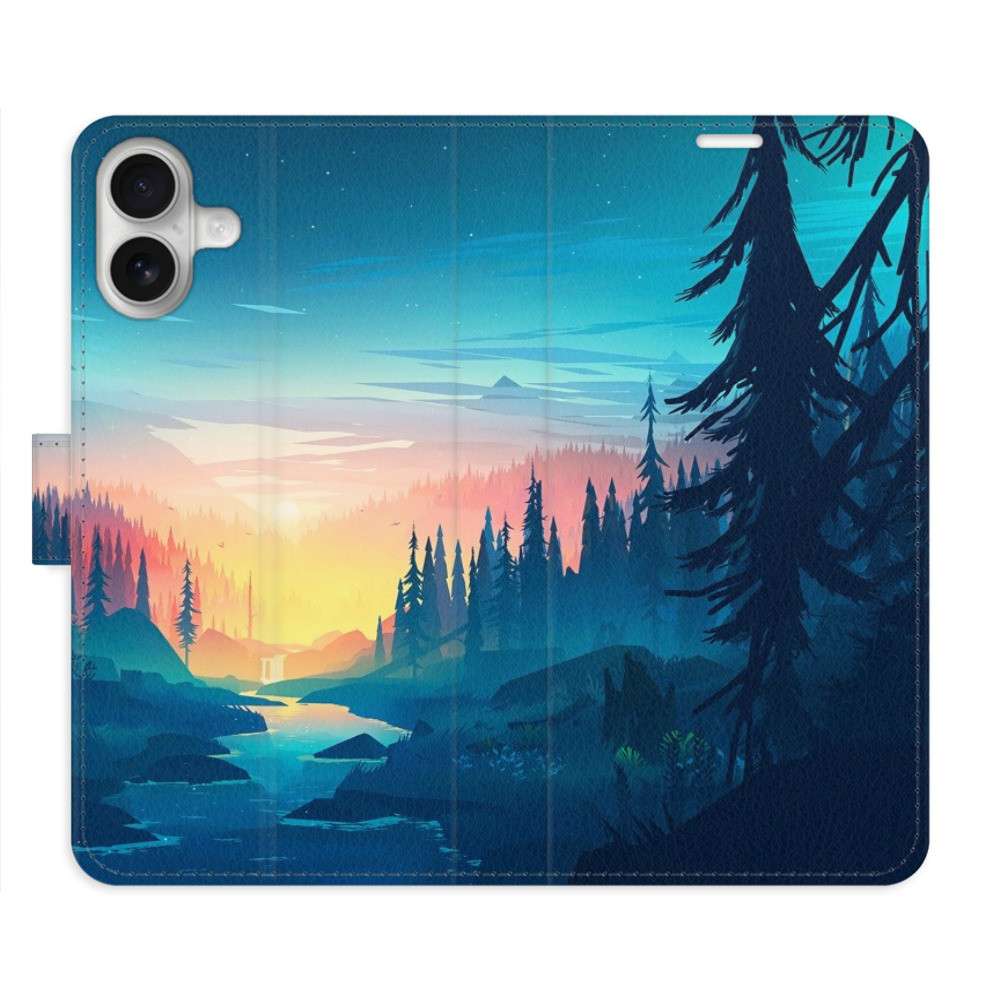 Flipové puzdro iSaprio - Magical Landscape - iPhone 16 Plus