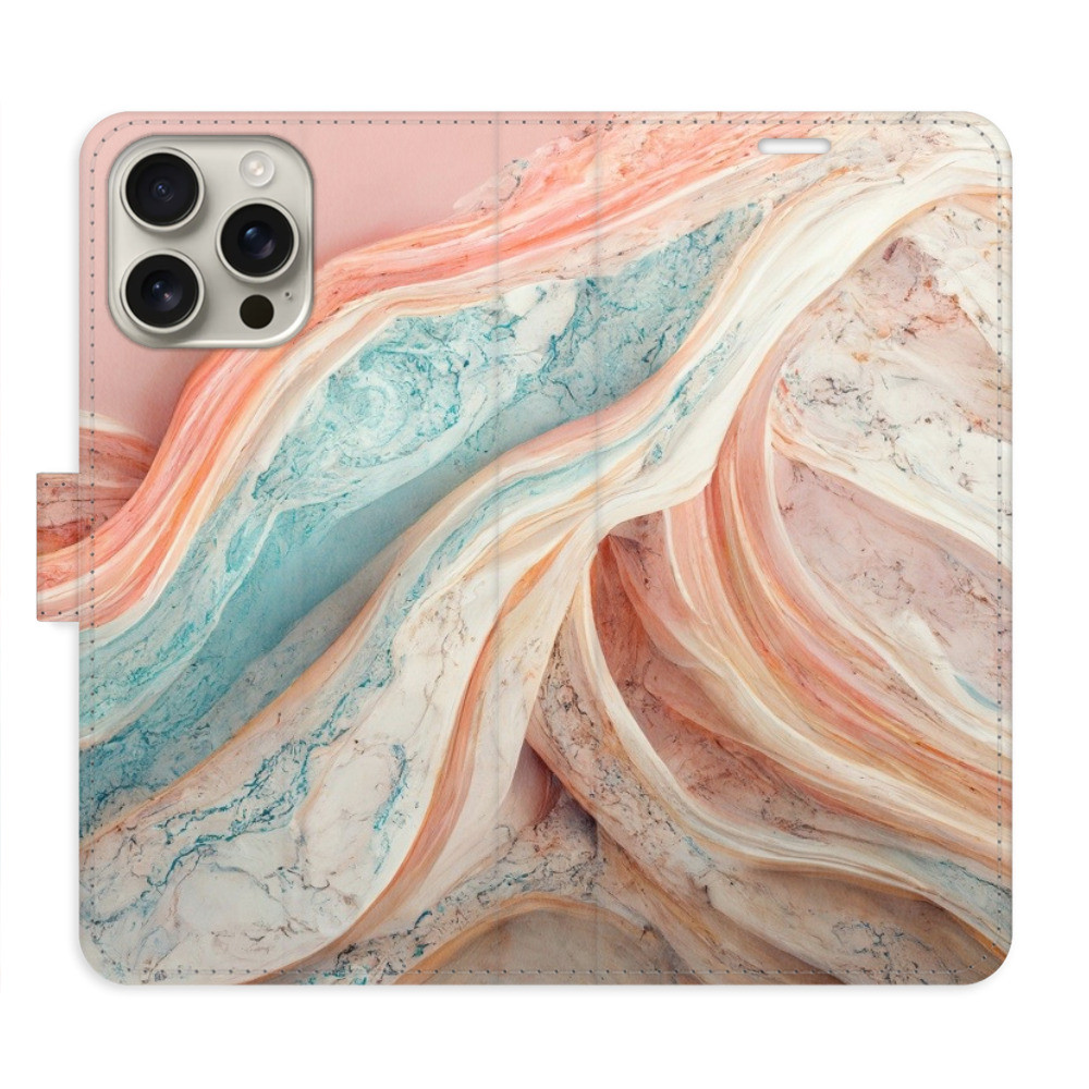 Flipové puzdro iSaprio - Colour Marble - iPhone 16 Pro Max