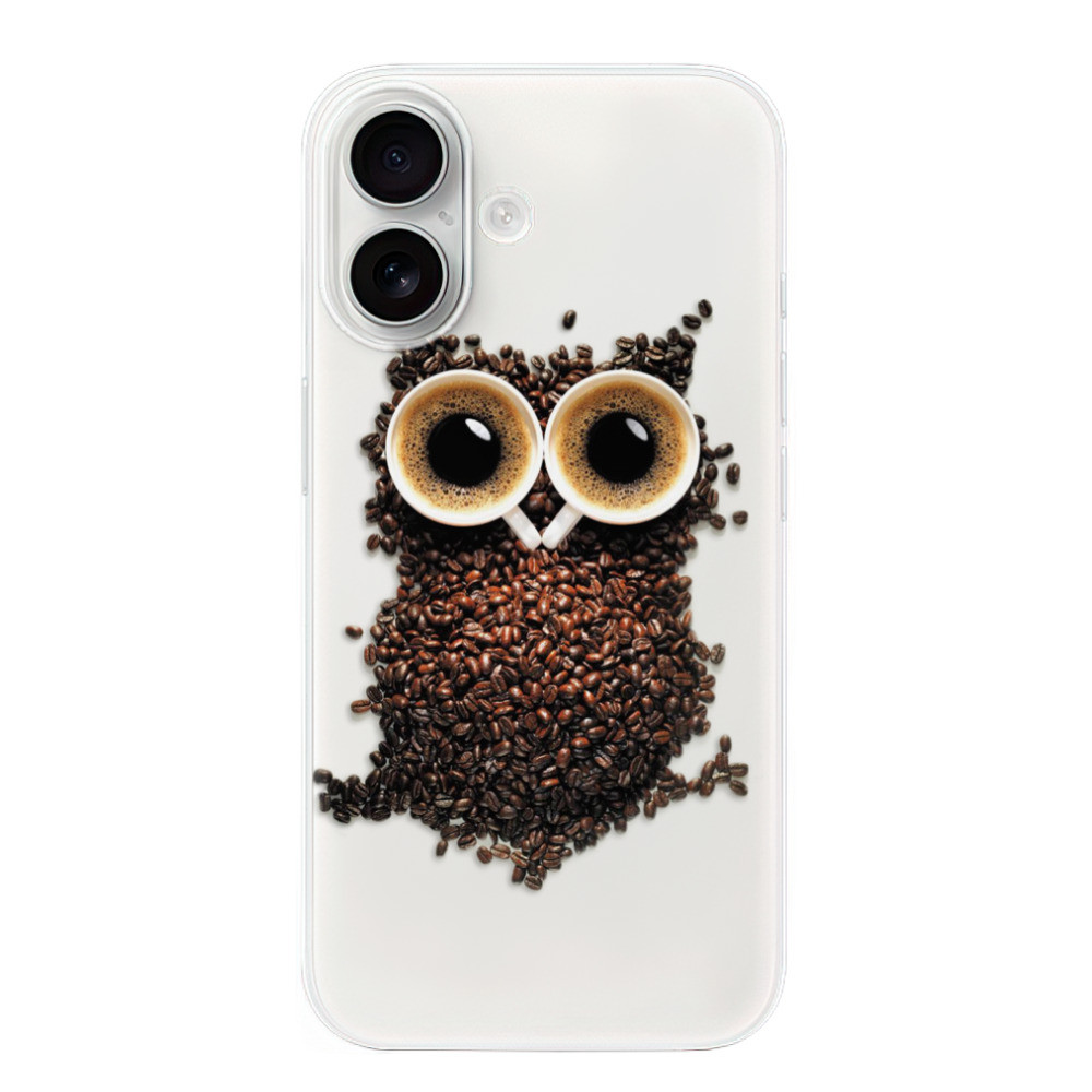 Odolné silikónové puzdro iSaprio - Owl And Coffee - iPhone 16