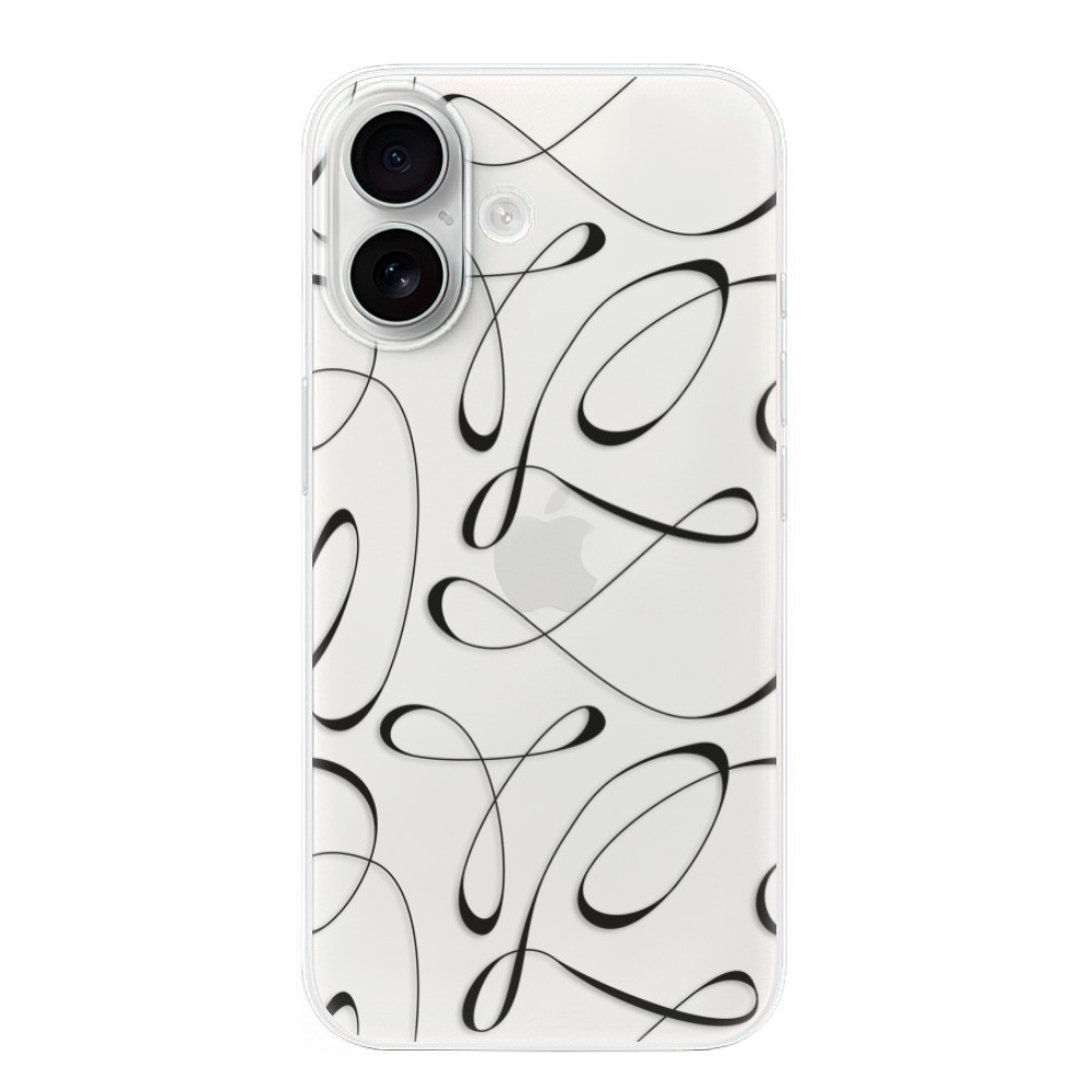 Odolné silikónové puzdro iSaprio - Fancy - black - iPhone 16