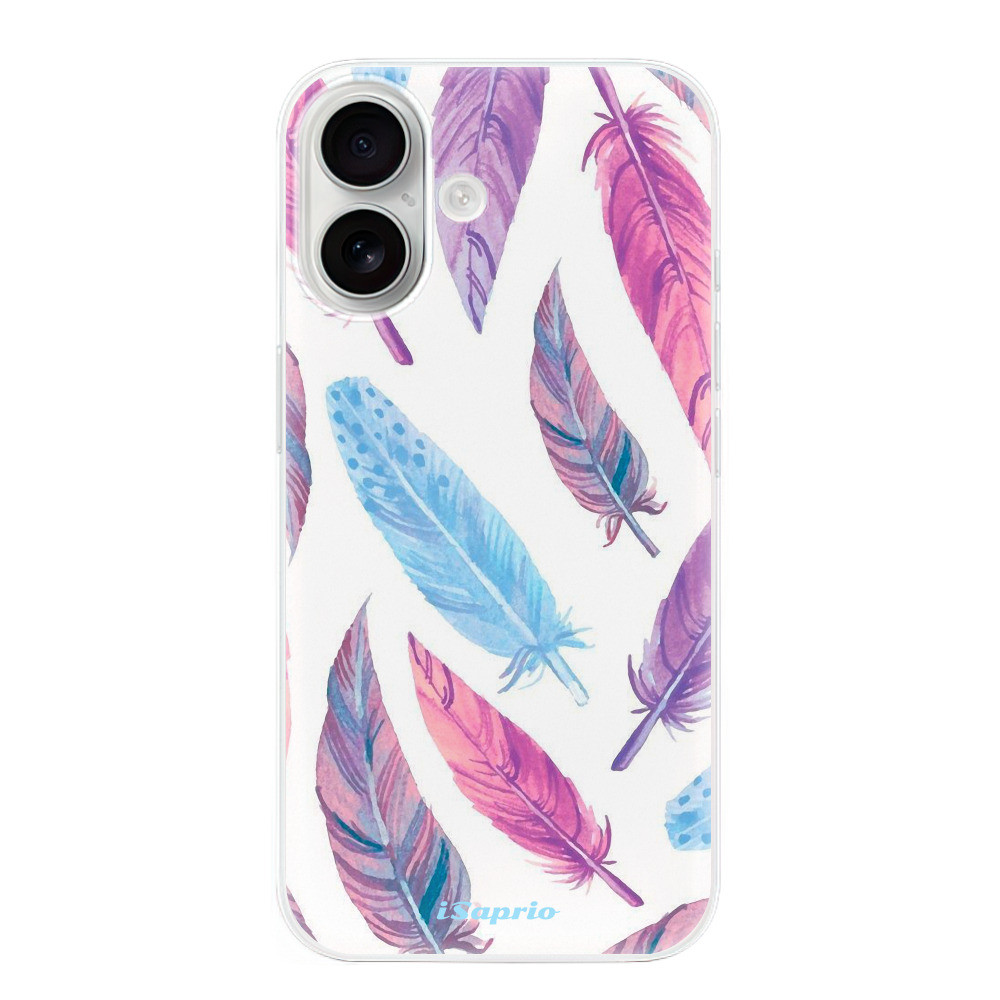Odolné silikónové puzdro iSaprio - Feather Pattern 10 - iPhone 16