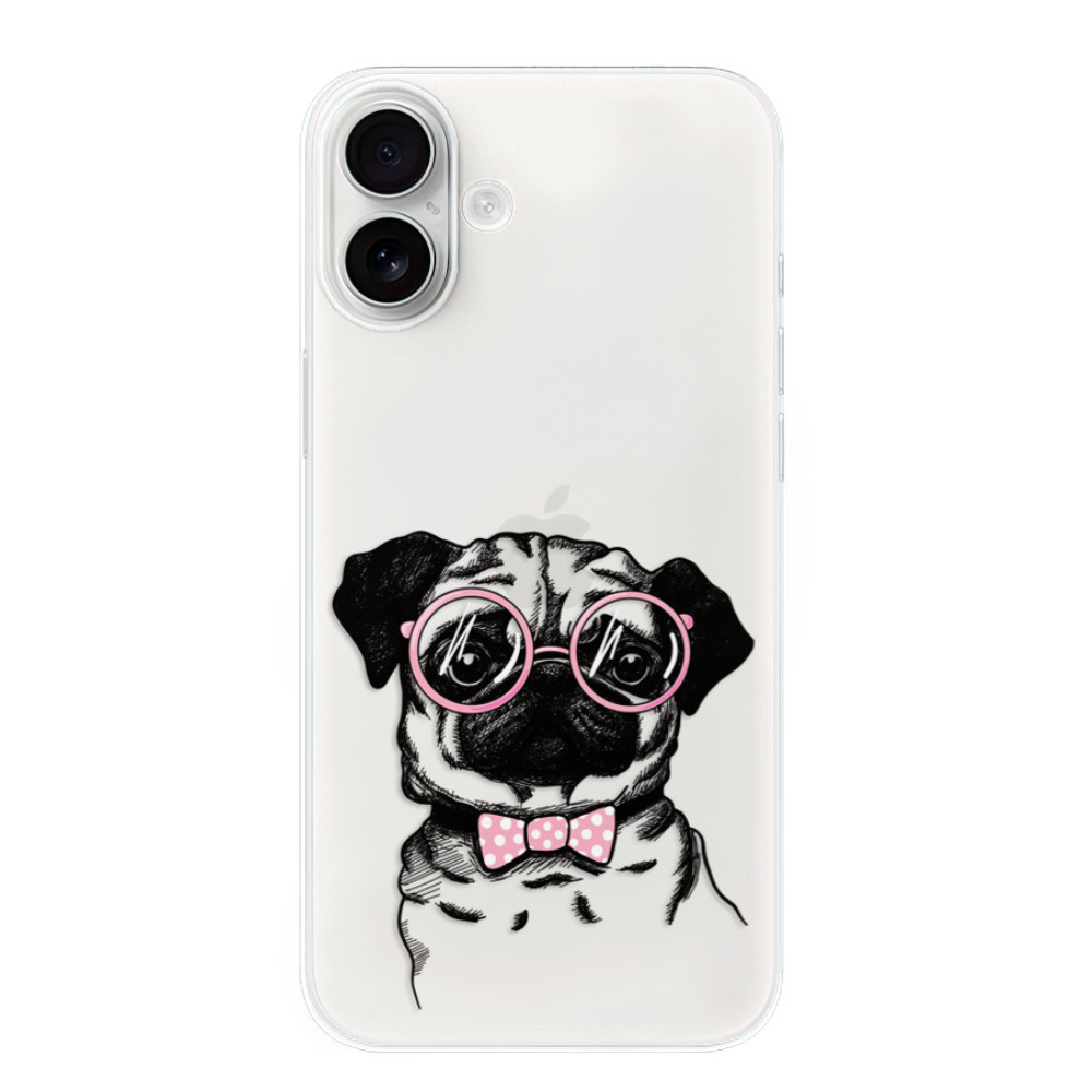Odolné silikónové puzdro iSaprio - The Pug - iPhone 16 Plus