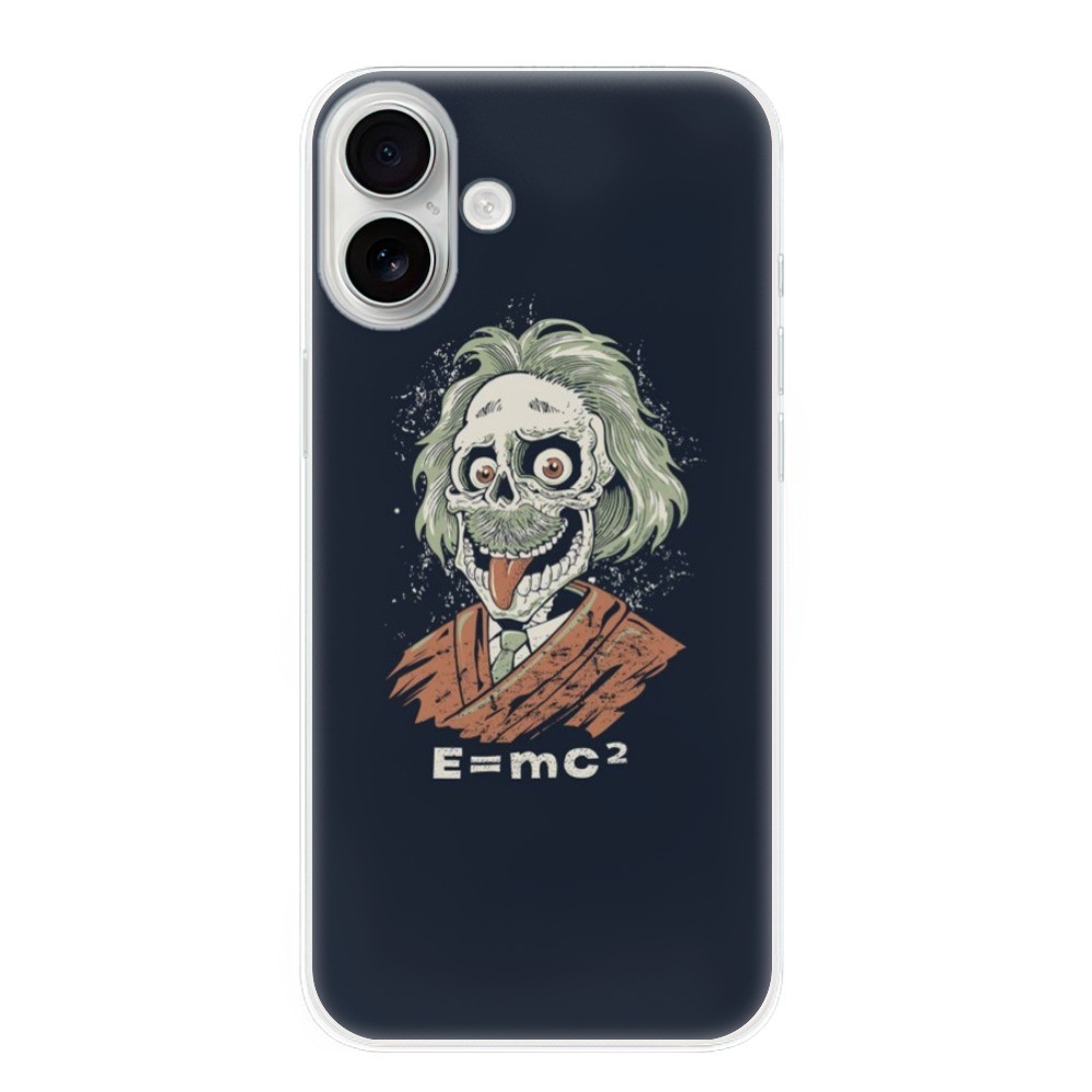 Odolné silikónové puzdro iSaprio - Einstein 01 - iPhone 16 Plus