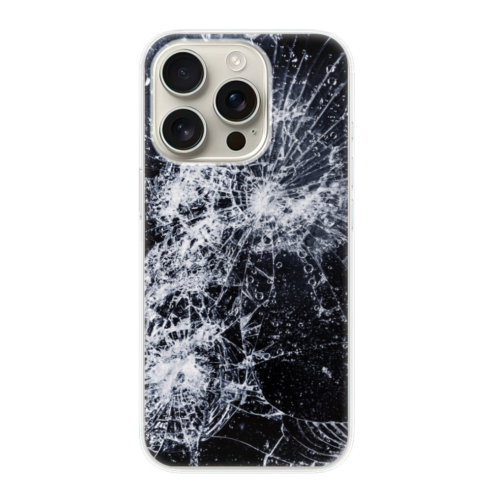 Odolné silikónové puzdro iSaprio - Cracked - iPhone 16 Pro