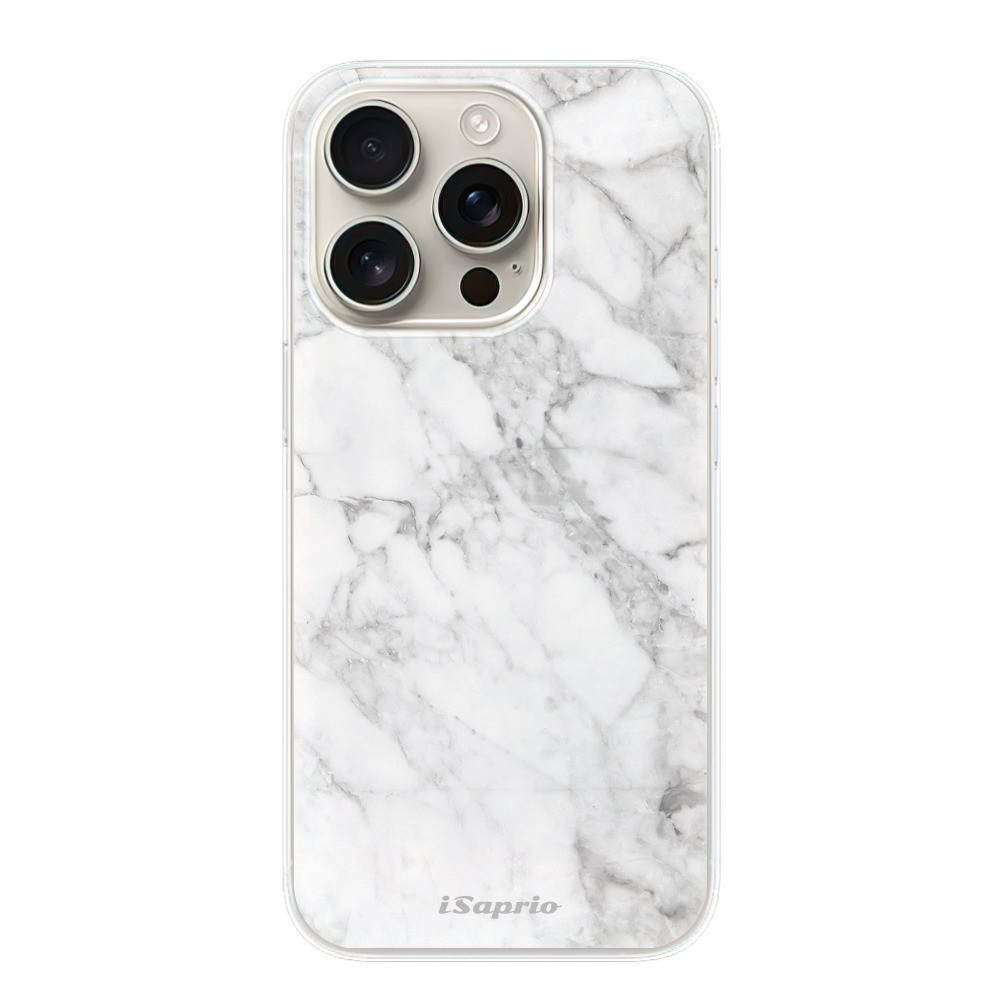 Odolné silikónové puzdro iSaprio - SilverMarble 14 - iPhone 16 Pro