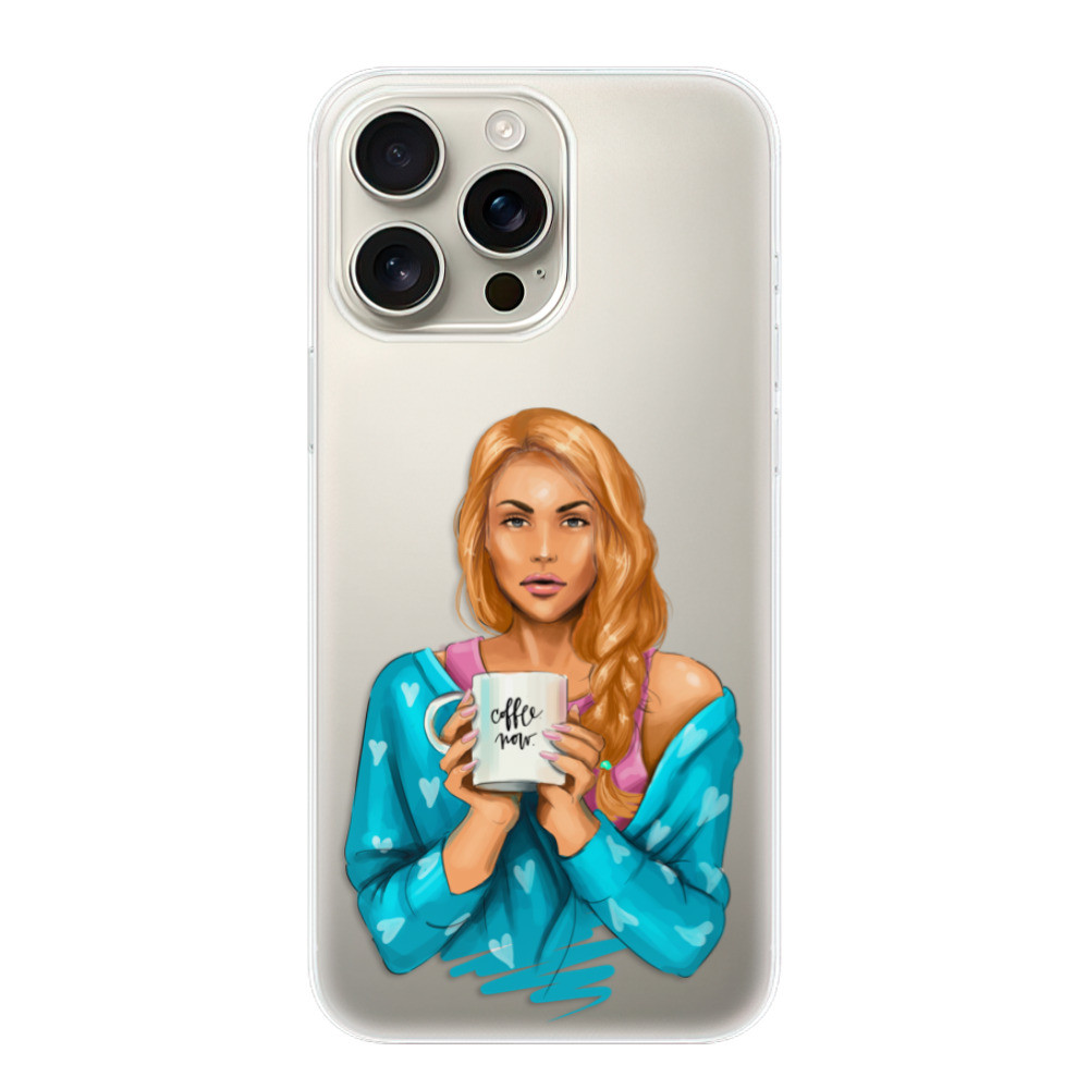 Odolné silikónové puzdro iSaprio - Coffe Now - Redhead - iPhone 16 Pro Max