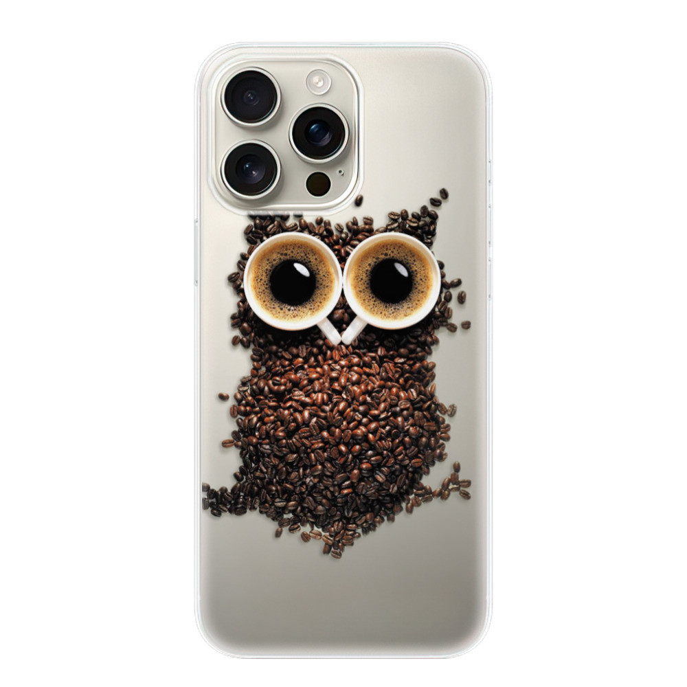 Odolné silikónové puzdro iSaprio - Owl And Coffee - iPhone 16 Pro Max