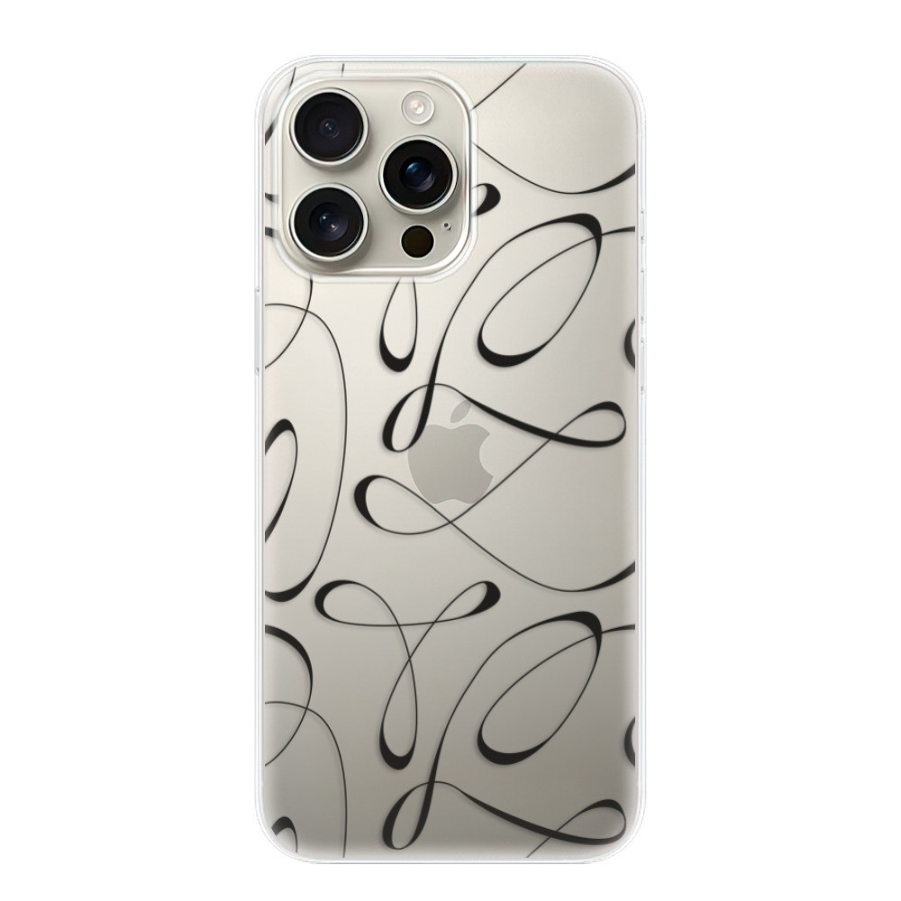 Odolné silikónové puzdro iSaprio - Fancy - black - iPhone 16 Pro Max