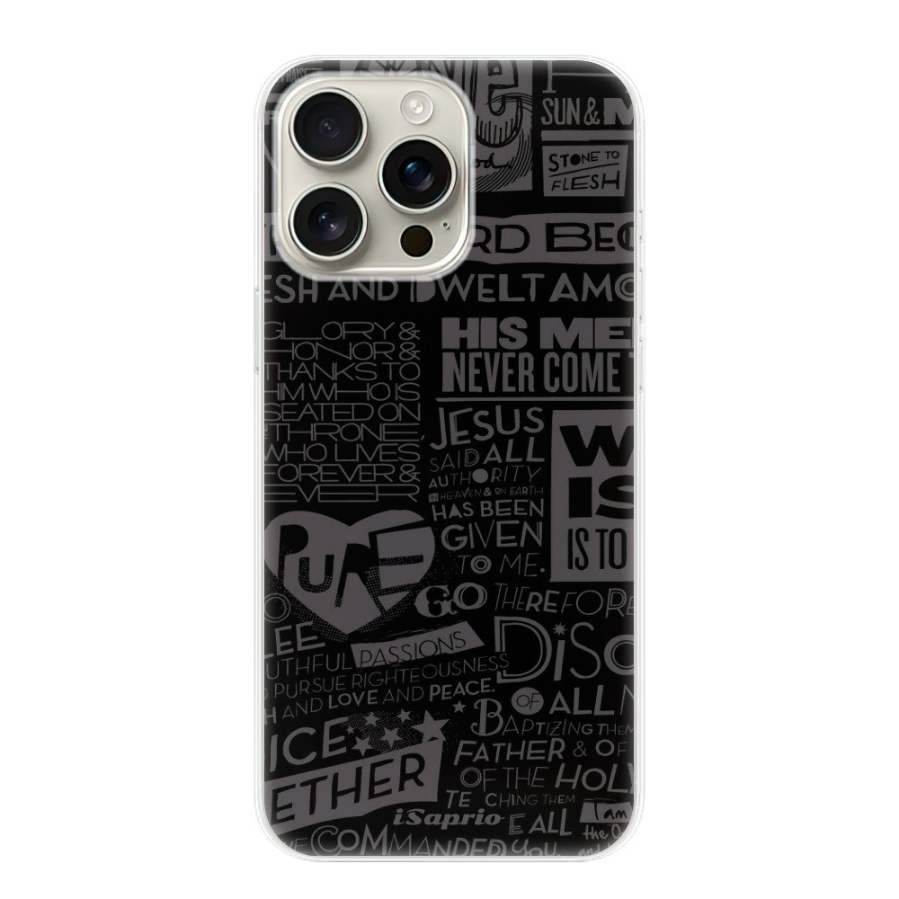 Odolné silikónové puzdro iSaprio - Text 01 - iPhone 16 Pro Max
