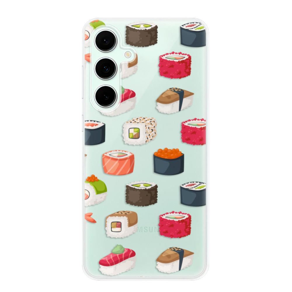 Odolné silikónové puzdro iSaprio - Sushi Pattern - Samsung Galaxy S24 FE