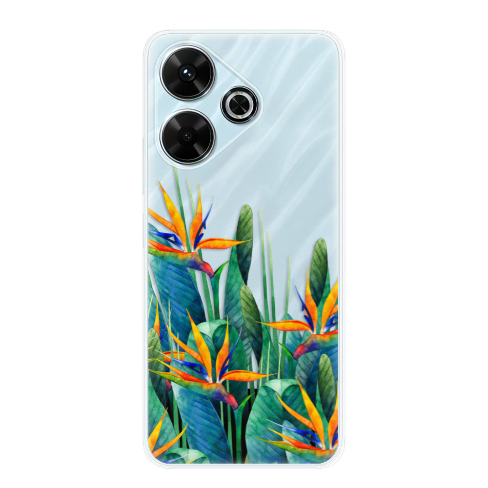 Odolné silikónové puzdro iSaprio - Exotic Flowers - Xiaomi Redmi 13
