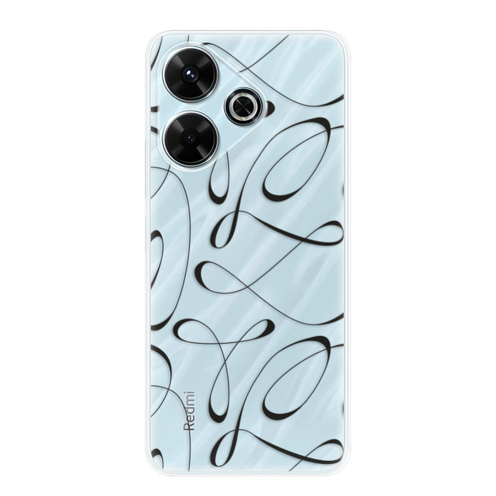 Odolné silikónové puzdro iSaprio - Fancy - black - Xiaomi Redmi 13