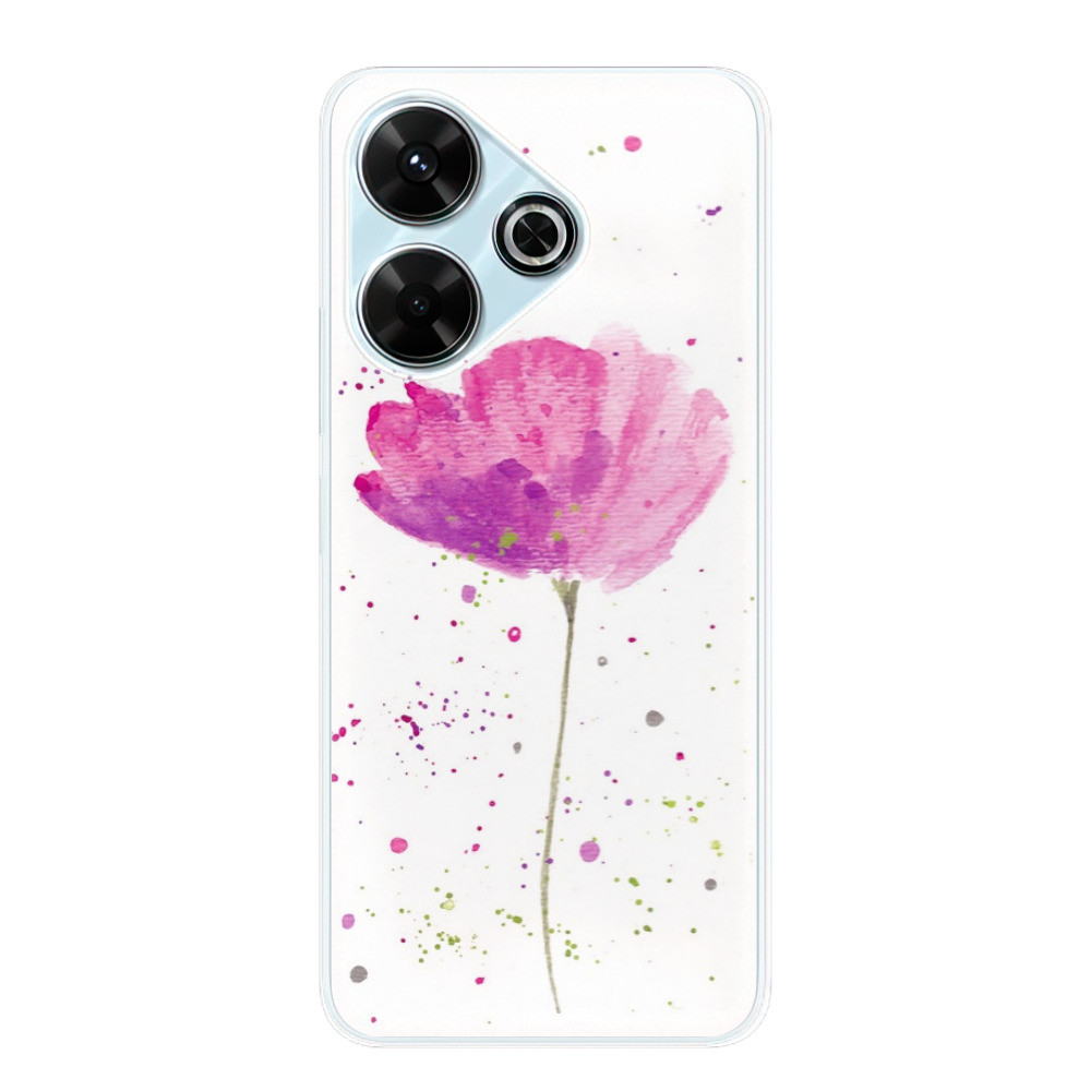 Odolné silikónové puzdro iSaprio - Poppies - Xiaomi Redmi 13