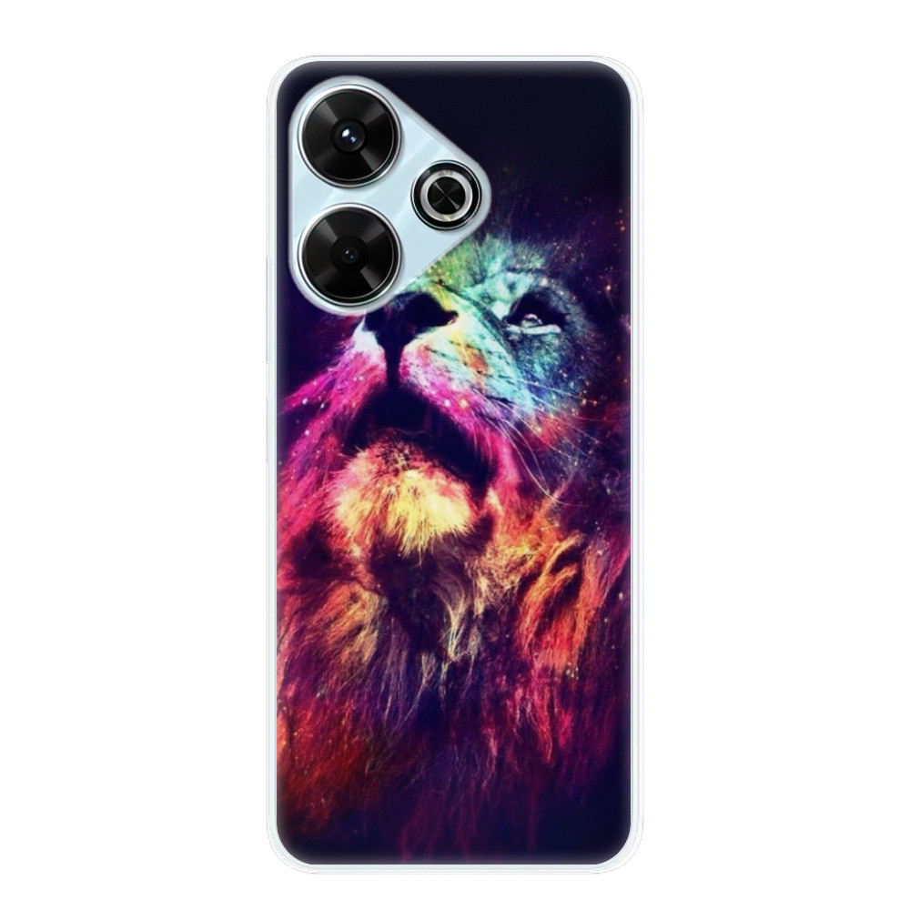 Odolné silikónové puzdro iSaprio - Lion in Colors - Xiaomi Redmi 13