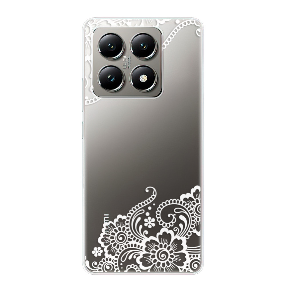 Odolné silikónové puzdro iSaprio - White Lace 02 - Xiaomi 14T