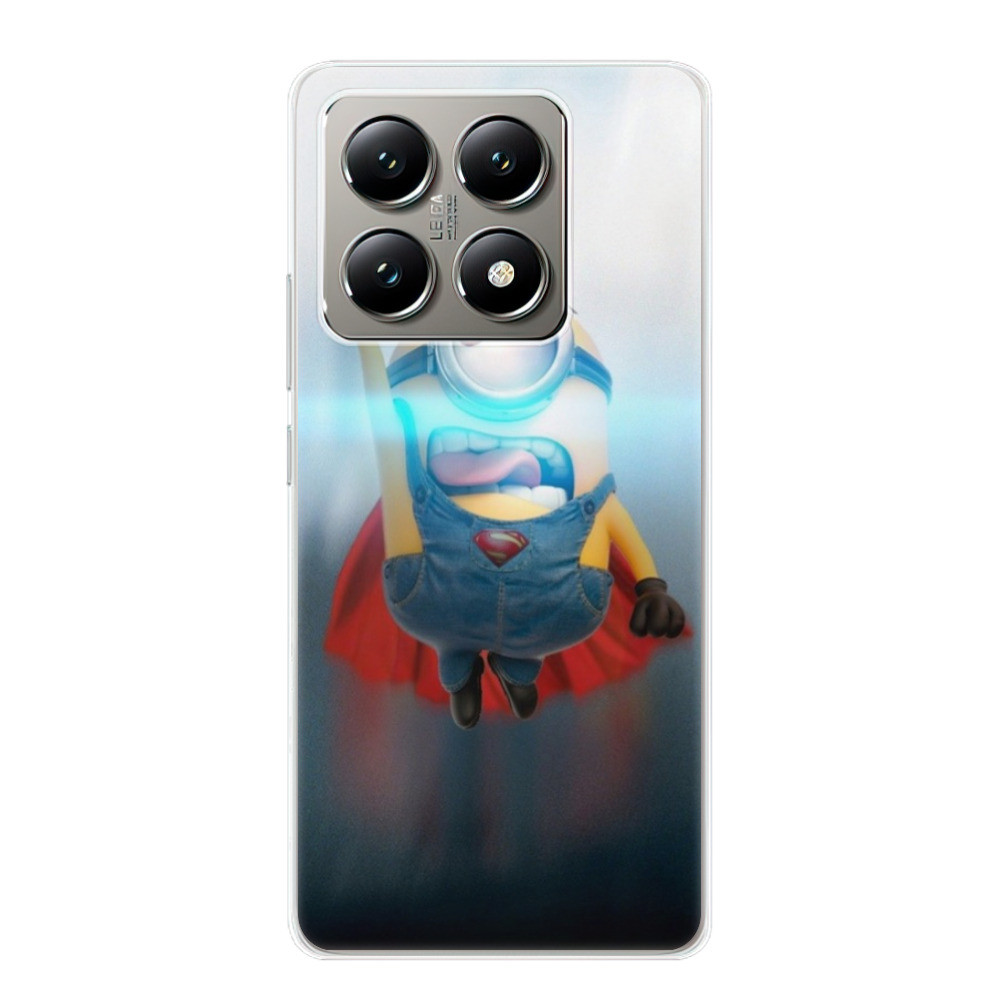 Odolné silikónové puzdro iSaprio - Mimons Superman 02 - Xiaomi 14T