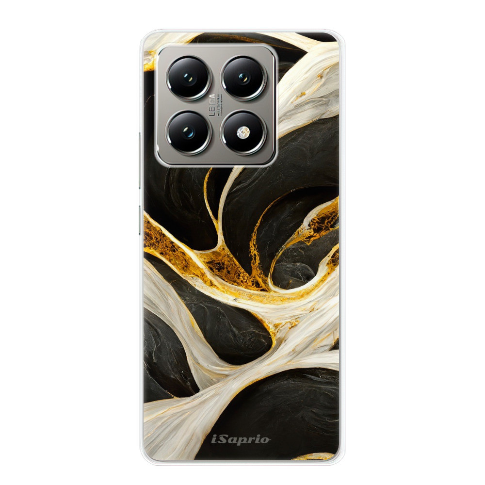 Odolné silikónové puzdro iSaprio - Black and Gold - Xiaomi 14T Pro