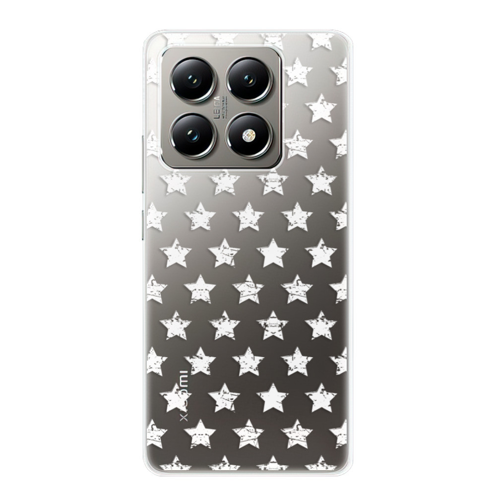 Odolné silikónové puzdro iSaprio - Stars Pattern - white - Xiaomi 14T Pro