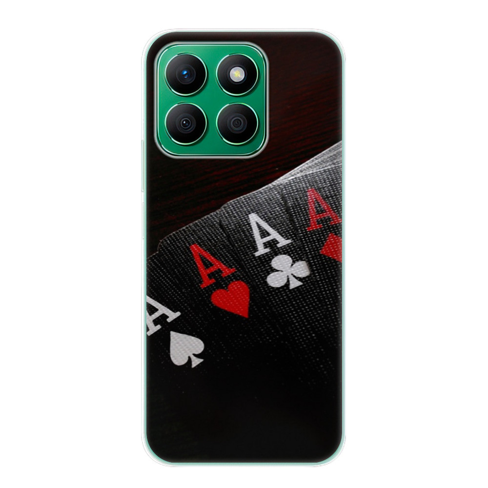 Odolné silikónové puzdro iSaprio - Poker - Honor X8b