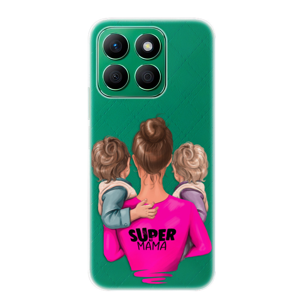 Odolné silikónové puzdro iSaprio - Super Mama - Two Boys - Honor X8b
