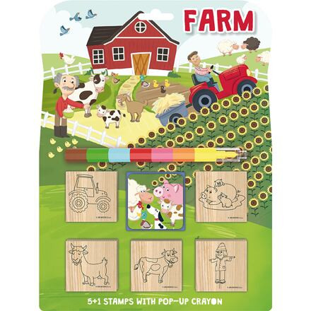 Jiri Models Pečiatky 5+1 s voskovkou - Farma