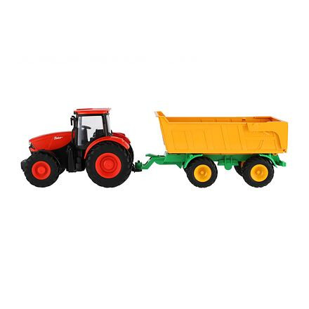 Teddies Traktor Zetor RC s valníkom plast 42cm
