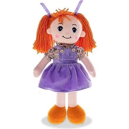 Mikro Trading Bábika Katka mäkké telo 35cm na batérie slovensky hovoriaca ryšavka