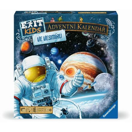 Ravensburger EXIT Kids Adventný kalendár: Vo vesmíre