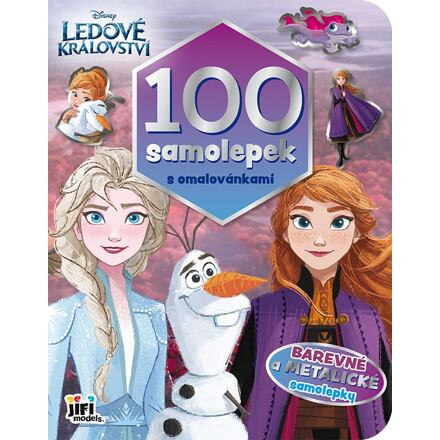 Jiri Models 100 samolepiek s omaľovánkami Ľadové kráľovstvo