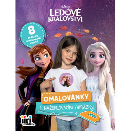 Jiri Models Omaľovánky s nažehľovacími obrázkami Ľadové kráľovstvo