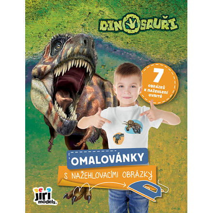 Jiri Models Omaľovánky s nažehľovacími obrázkami Dinosaury
