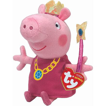 Beanie Babies Lic PEPPA PIG - Princezná 15 cm
