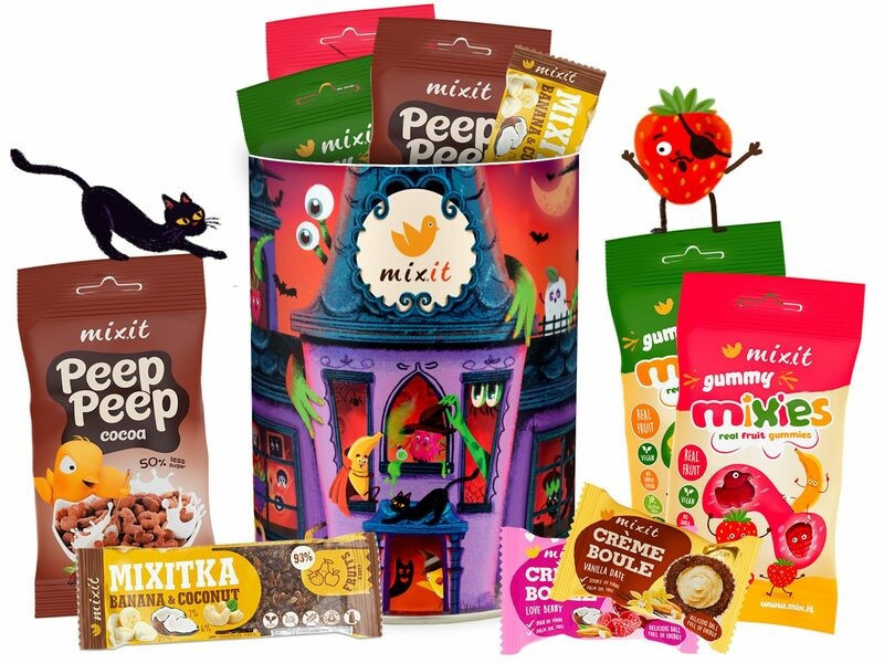 Mixit Strašidelný tubus plný dobrôt 201 g