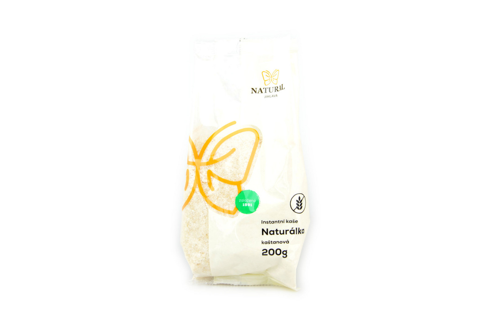 Natural Jihlava Naturálka gaštanová - bezlepková instantná kaša - Natural 200g 20 ks