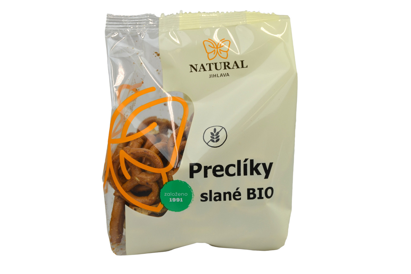 Natural Jihlava Praclíky slané BIO bez lepku - Natural 80g 1 ks