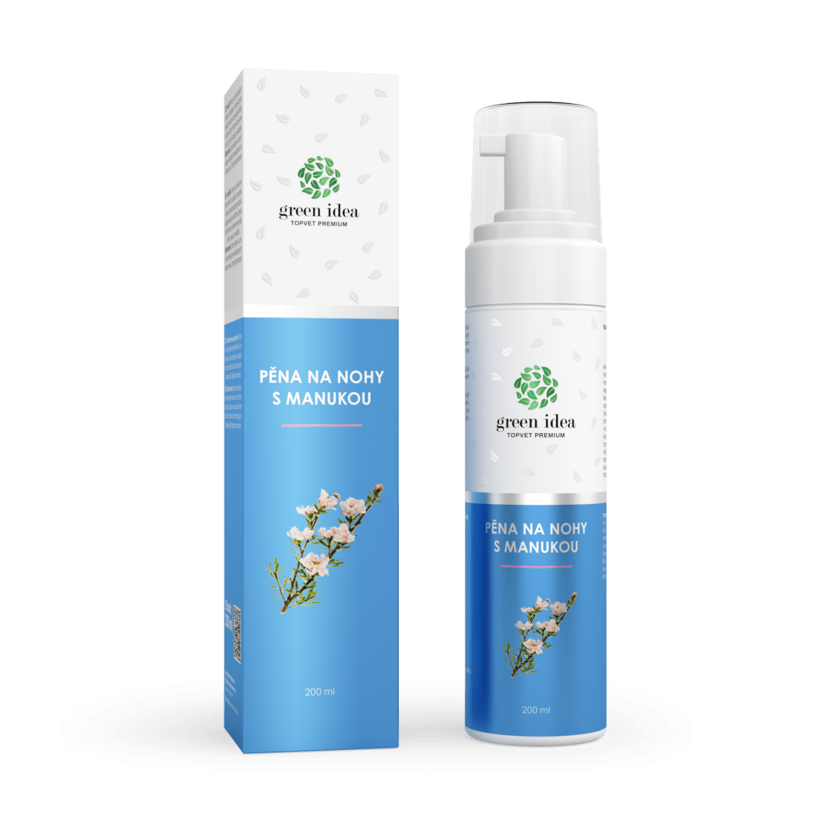 TOPVET GREEN IDEA Pena na nohy s manukou 200 ml 200 ml