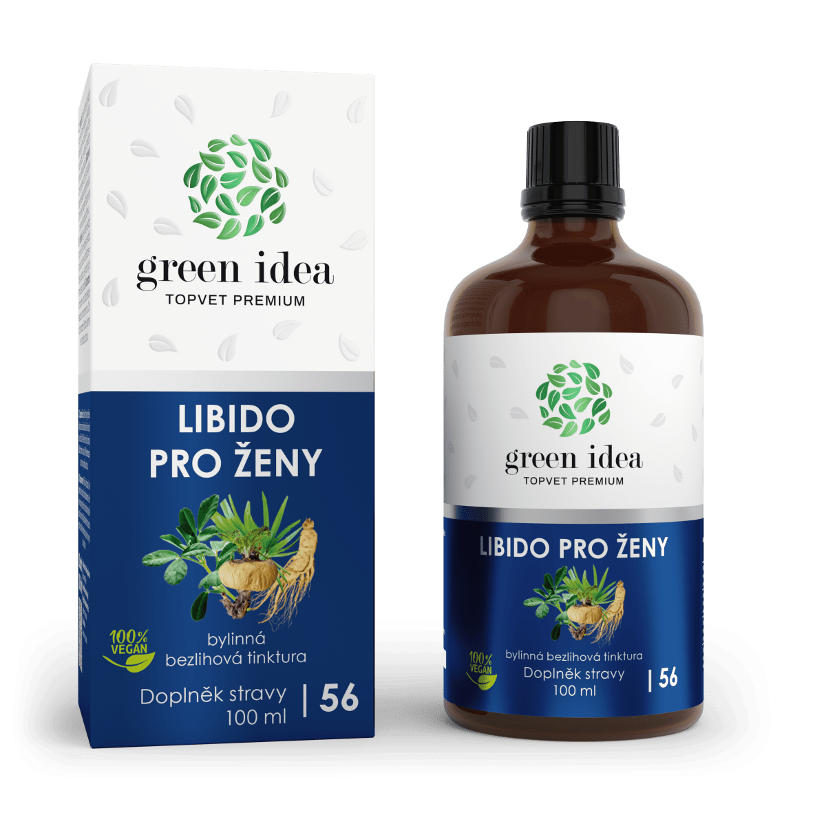 TOPVET GREEN IDEA Libido pre ženy - bezliehová tinktúra 100 ml 100 ml
