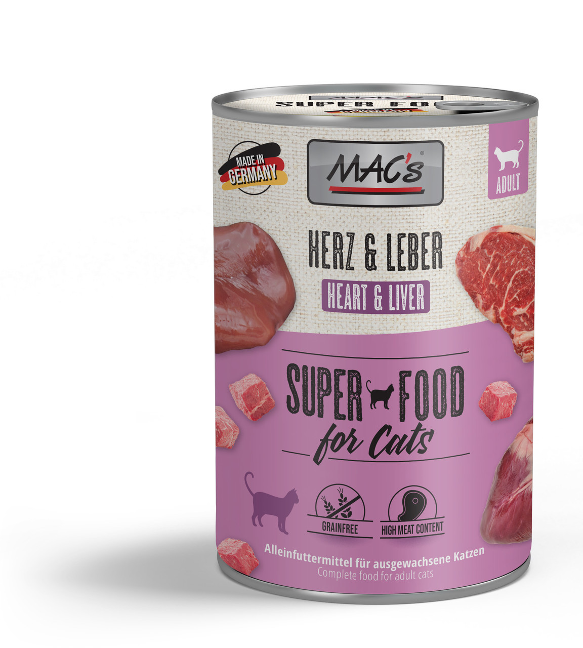Mac's Cat Konz. Srdce/pečeň - 400g