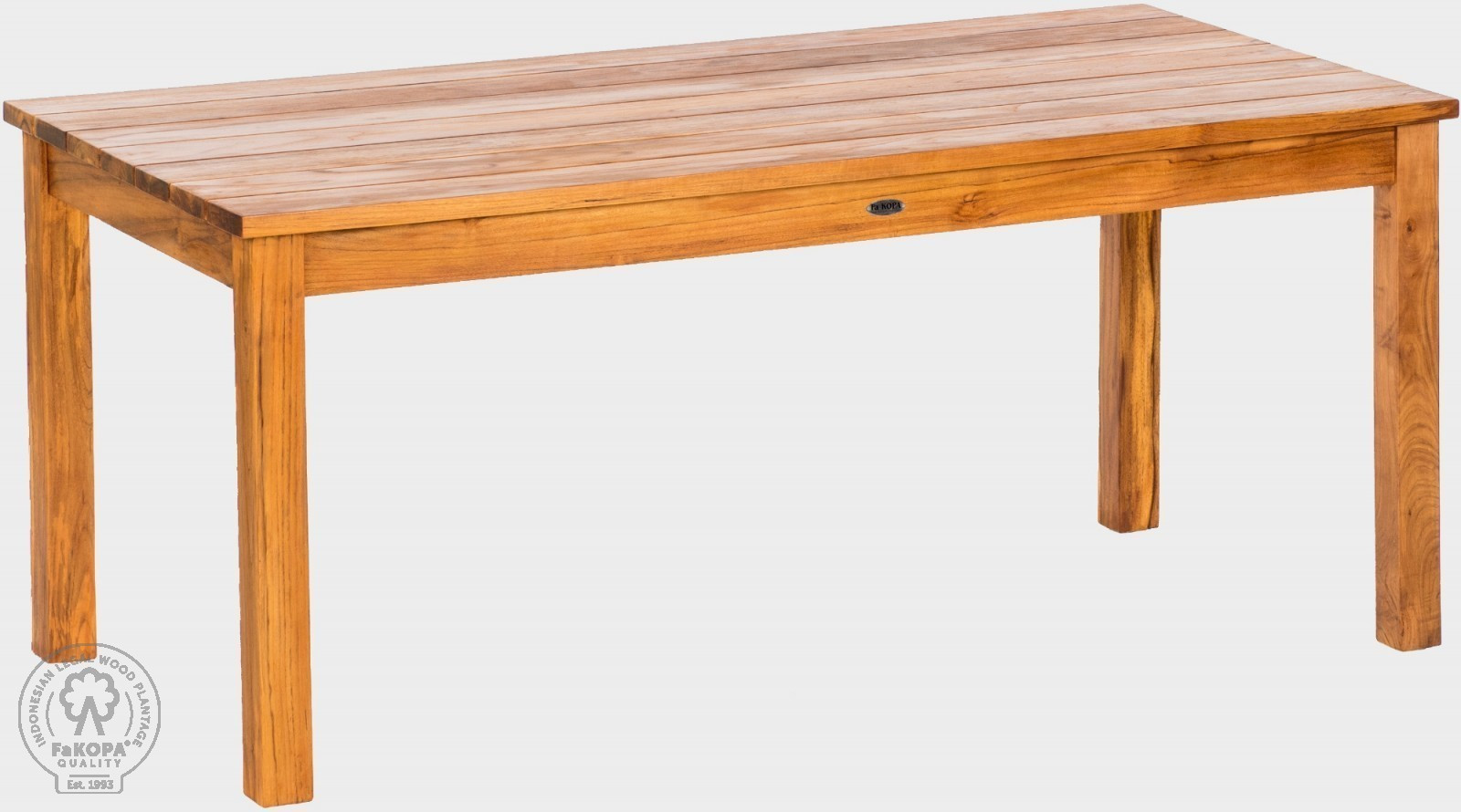 FaKOPA s. r. o. GIOVANNI - obľúbený záhradný stôl z teaku 180 x 75 cm