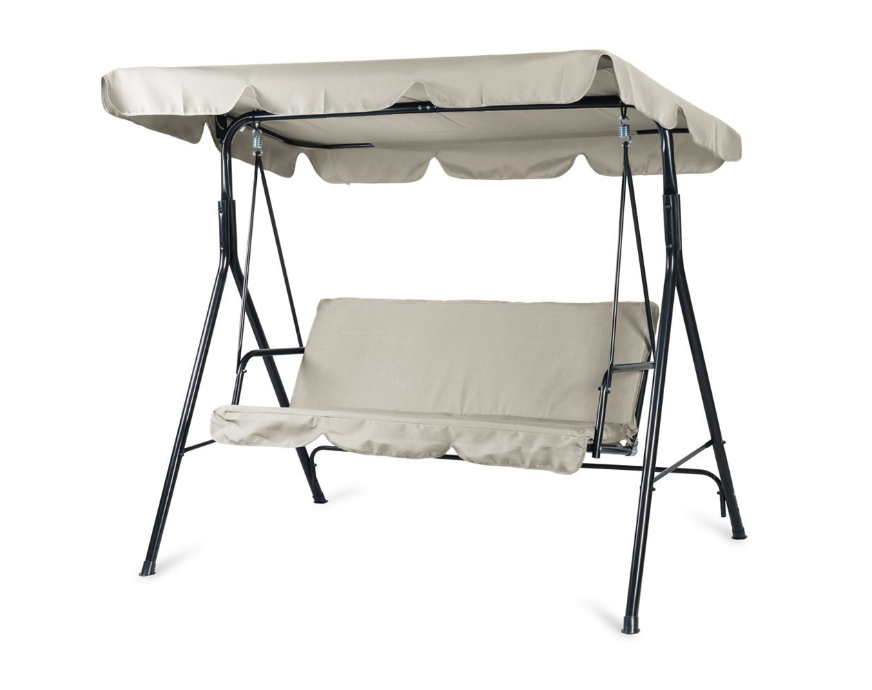 TEXIM HOLLYWOOD - záhradná hojdačka so strieškou - béžová