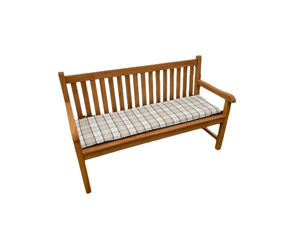 Doppler CASA 4401 - sedák na 2-miestnu lavicu 120 x 45 x 4 cm - modrý + béžový + antracit